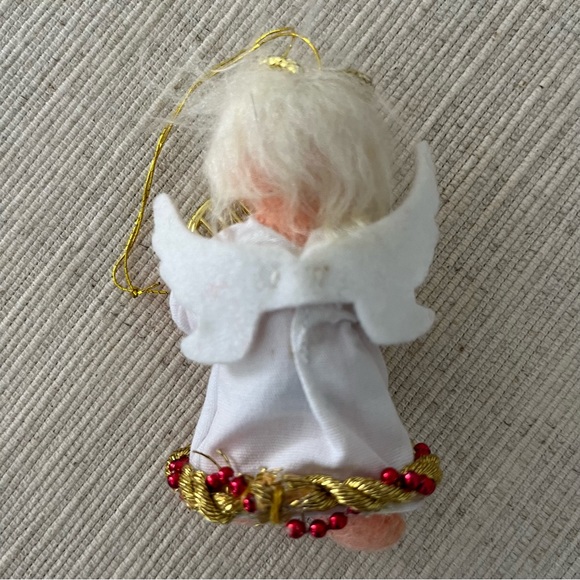 “Annalee “ Ornament 2017 Christmas Tree 3” Musical Angel Holding Harp w/ Tag - Picture 4 of 7